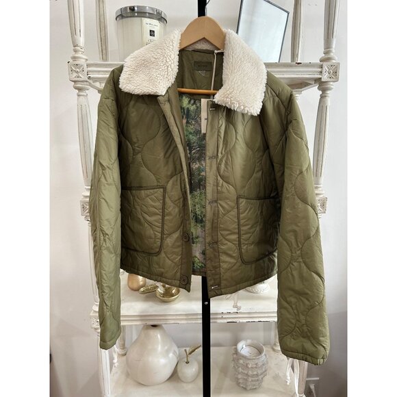 Free People Mother Denim Army Brat Jacket in Rank and File Size Small - Picture 5 of 6